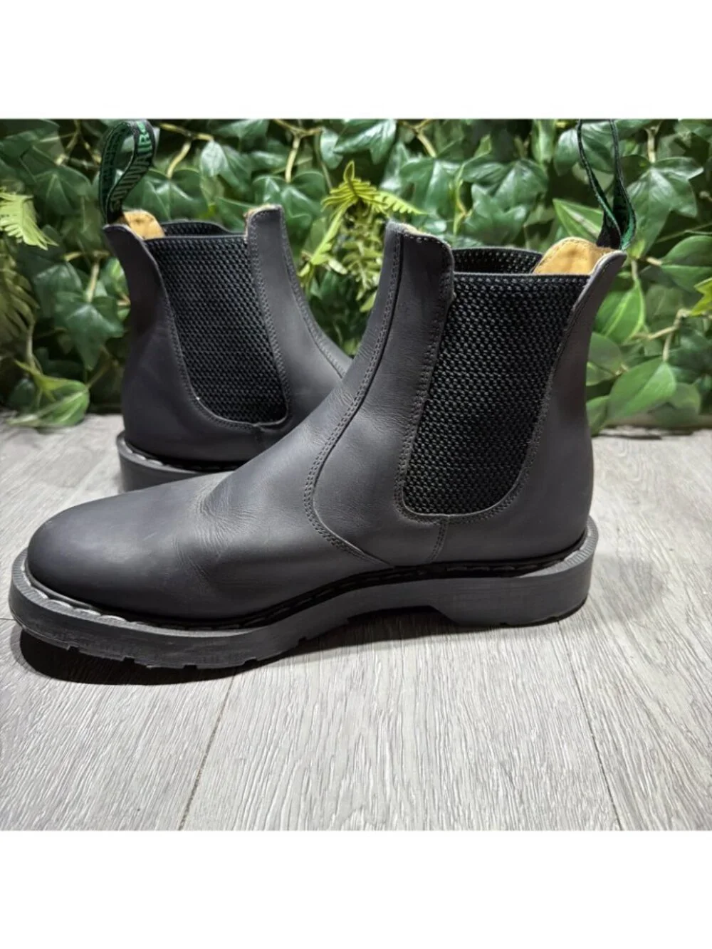 Solovair Dealer Chelsea Boots Mens Sz 8 Black Leather Made in England
